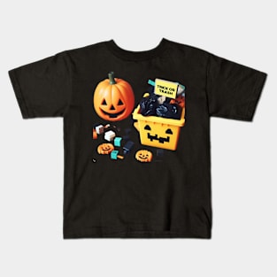 trick or trash Kids T-Shirt